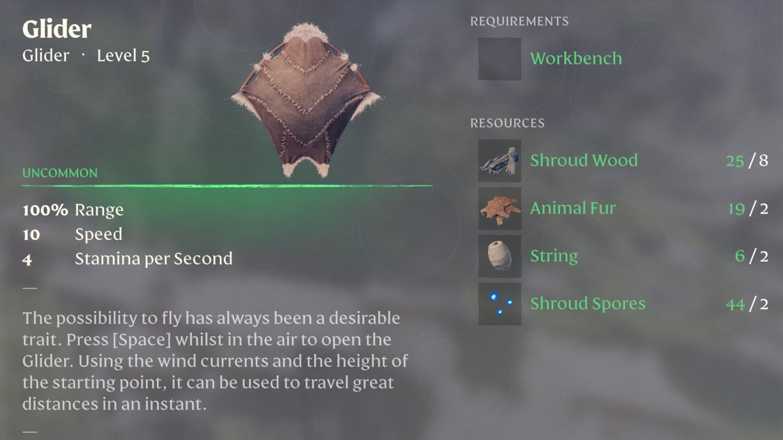 Shroud wood crafting recipes