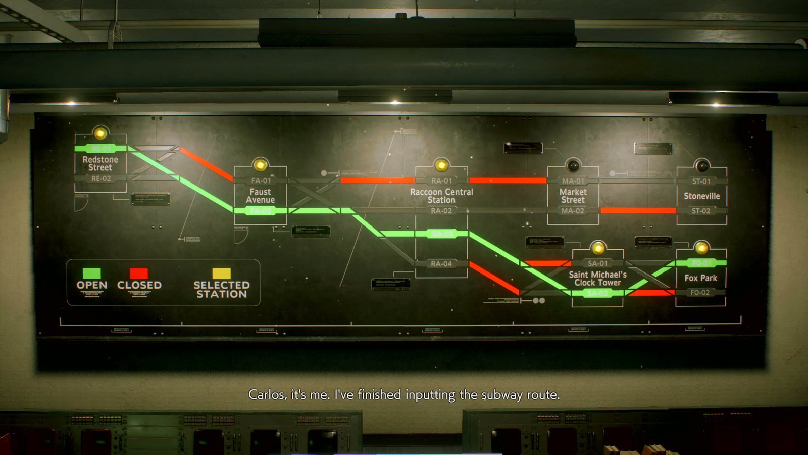Resident Evil 3 train puzzle solution