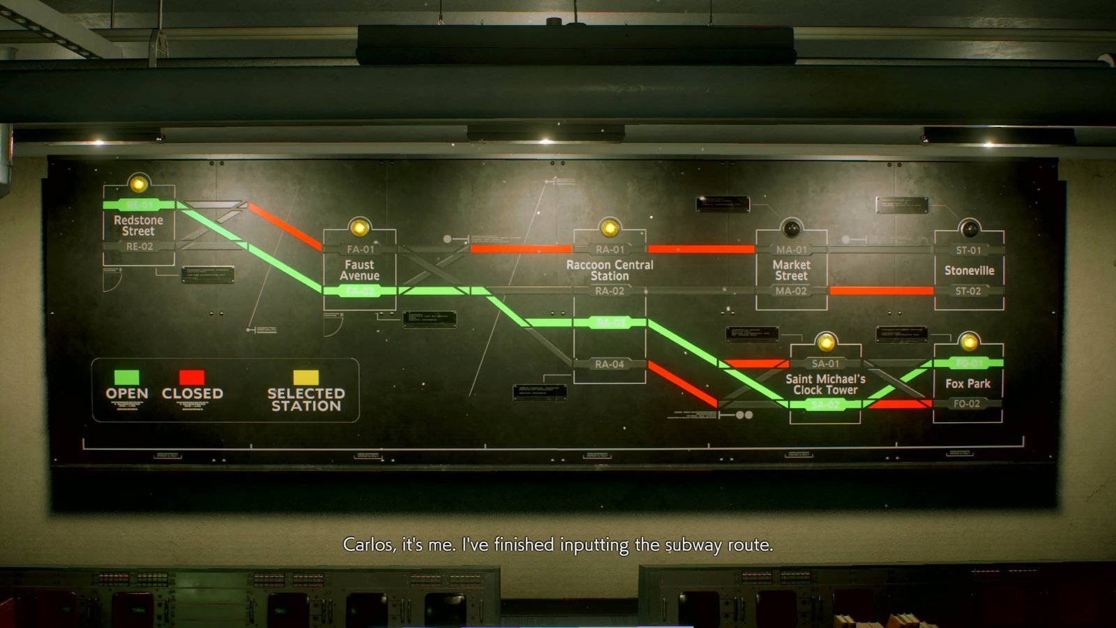 Resident Evil 3 train puzzle