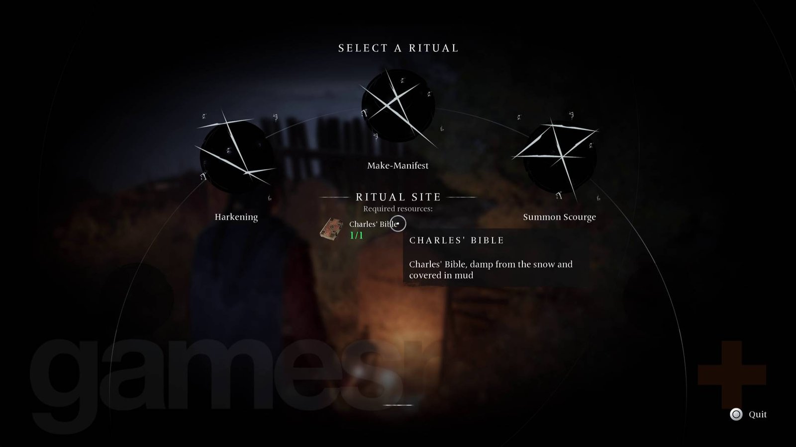 Banishers: Ghost of New Eden make-manifest ritual