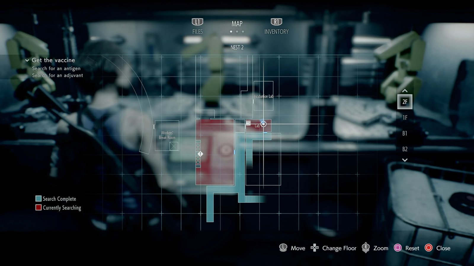 Resident Evil 3 antigen sample map location