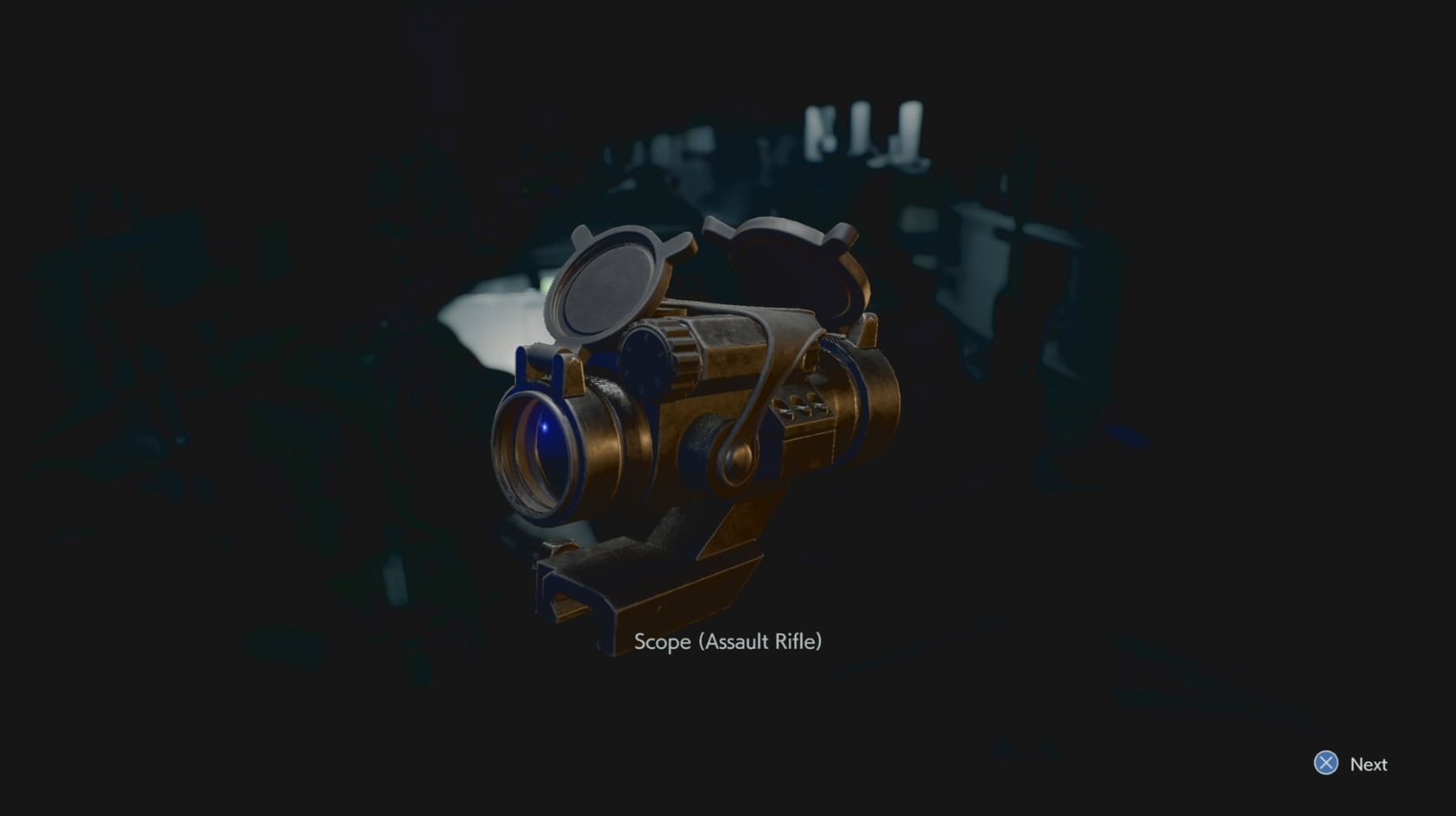 resident evil 3 assault rifle scope