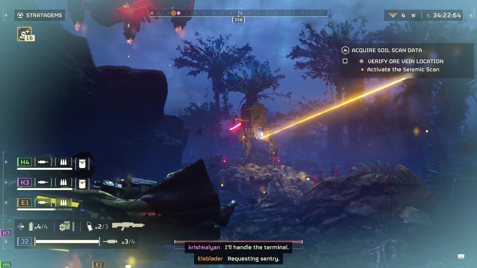 Helldivers 2 Scout Striders