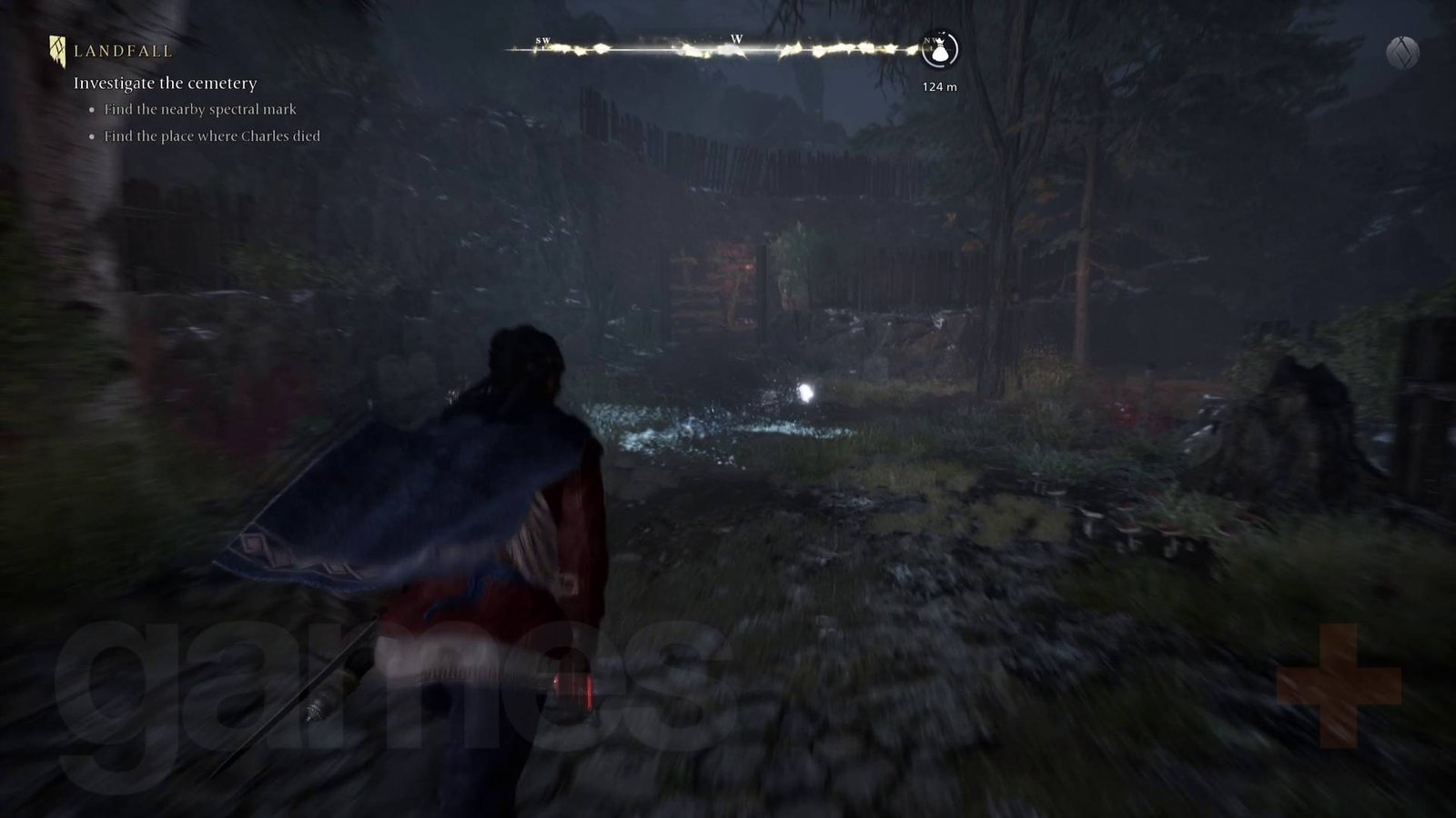 Banishers: Ghost of New Eden spectral mark in New Eden cemetary