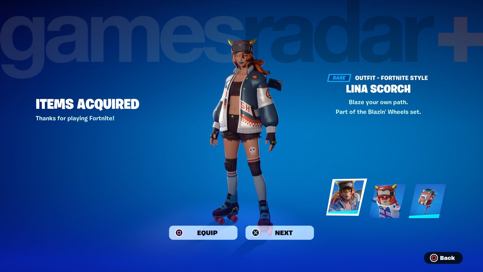 Fortnite PlayStation Plus Blazin' Wheels Pack