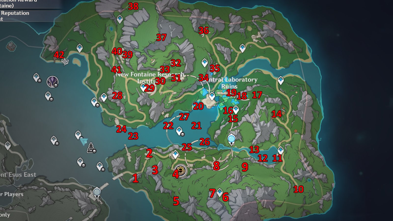 Genshin Impact Hydroculus locations