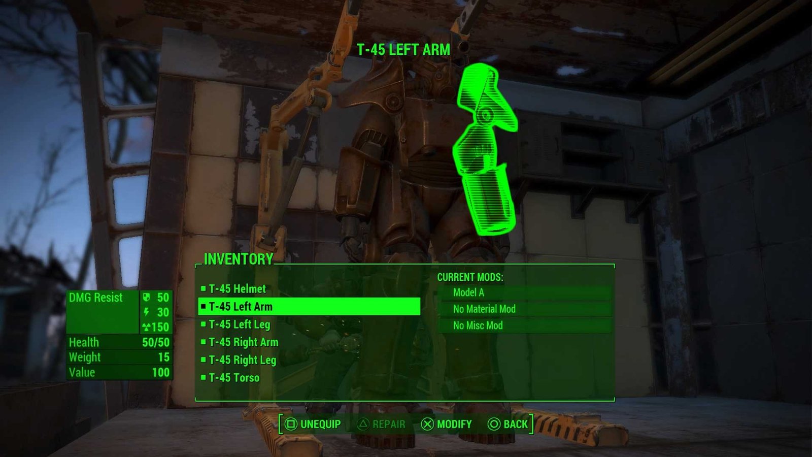 Fallout 4 T-45 Power Armor