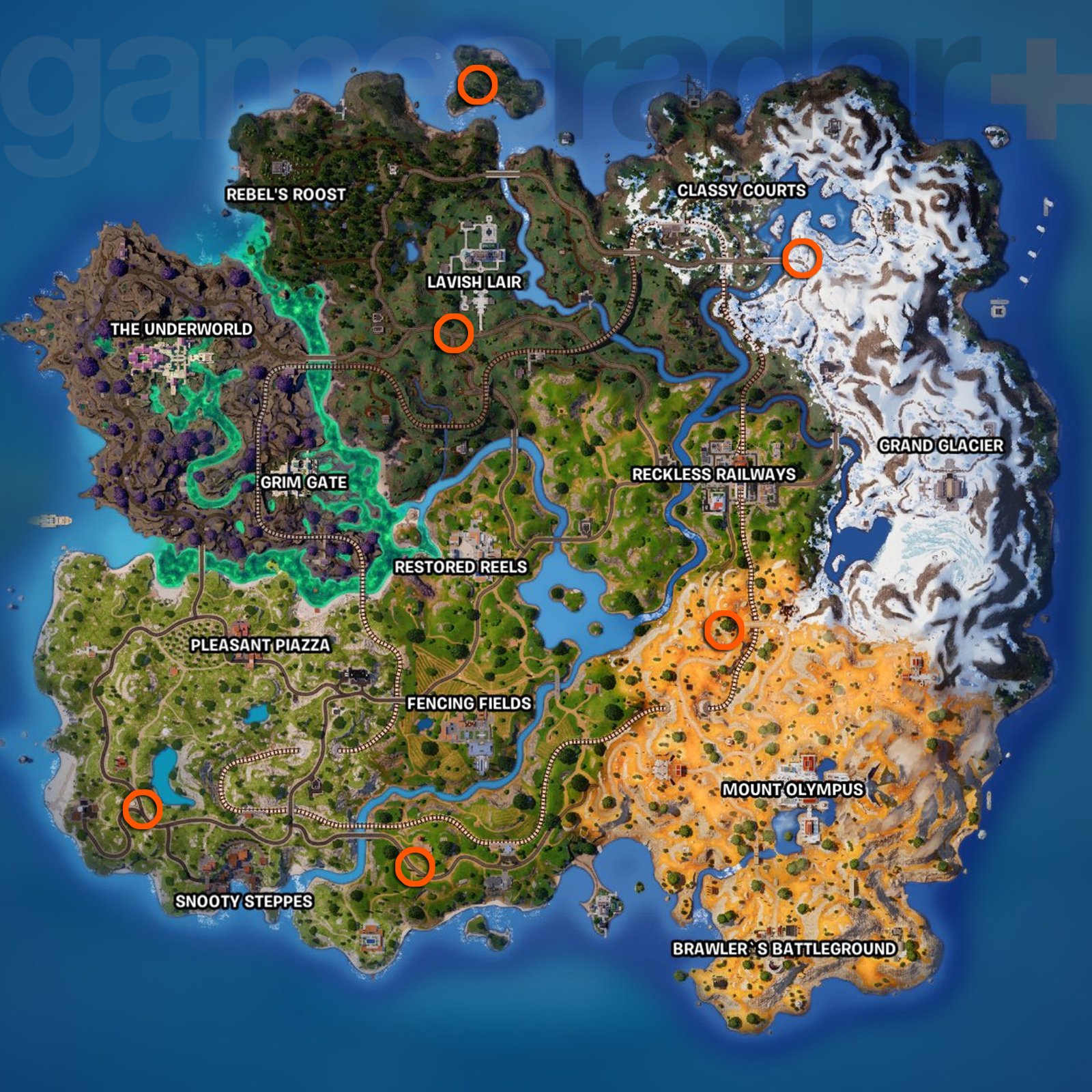 Fortnite Stormtrooper Checkpoints locations map