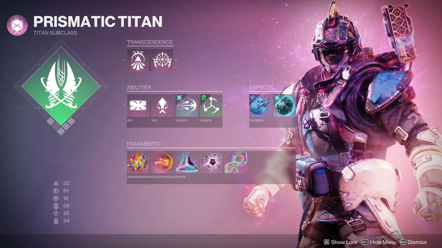 Prismatic titan destiny 2