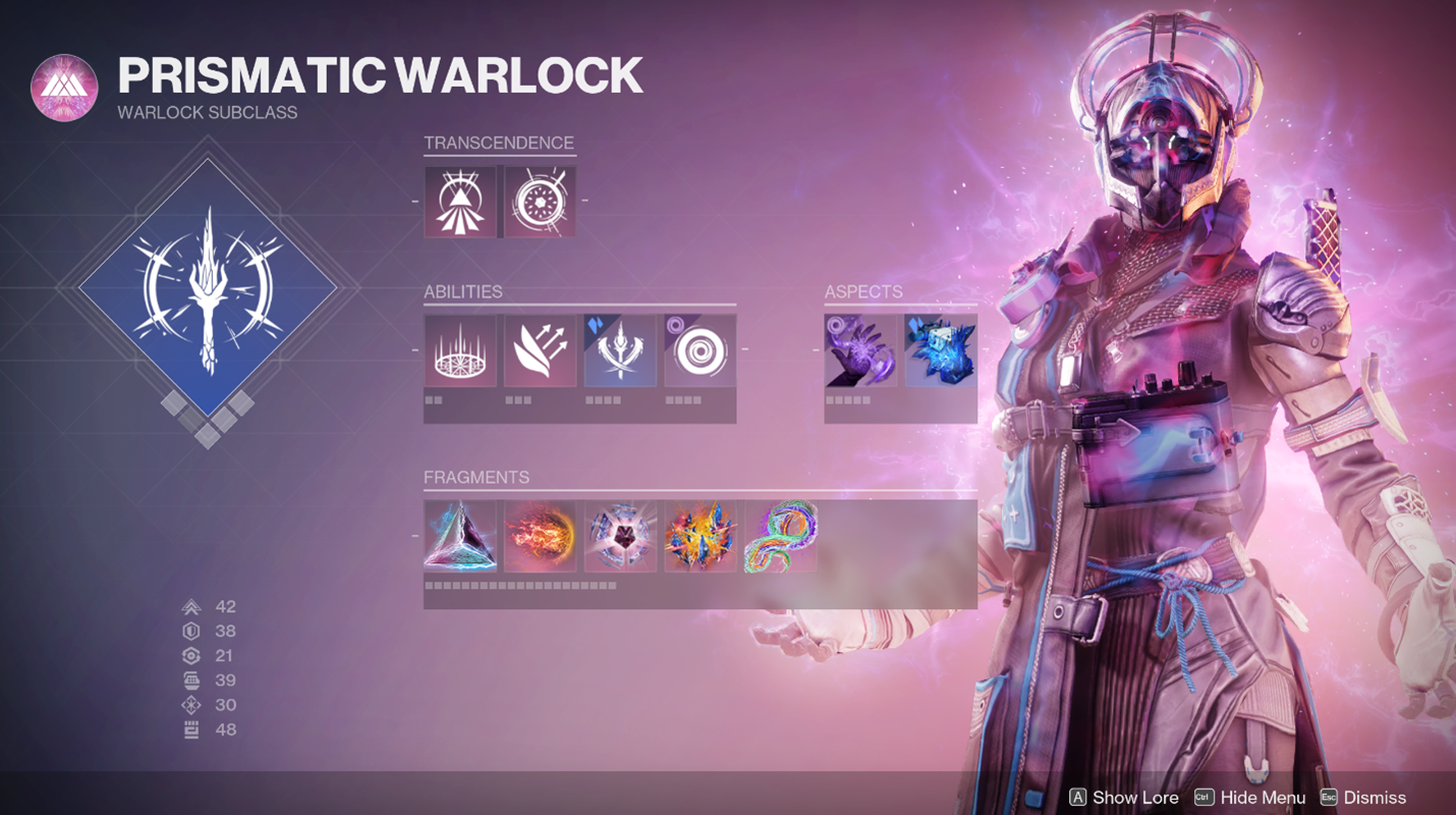 prismatic warlock destiny 2