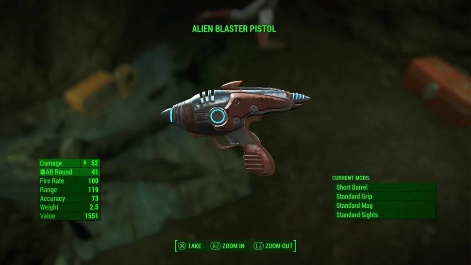 Fallout 4 alien blaster