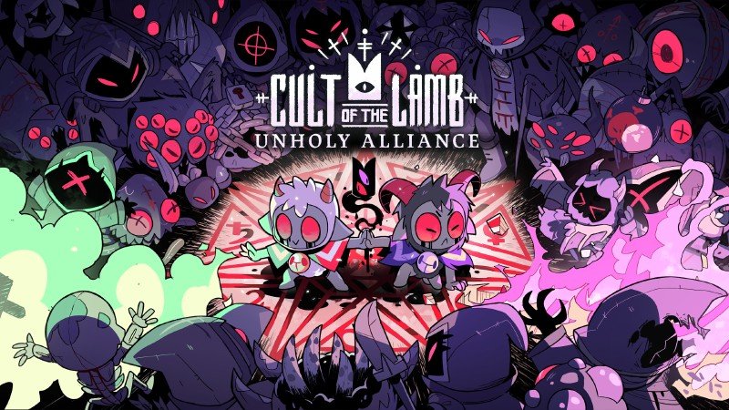 cult_of_the_lamb_header Cult of the Lamb Unholy Alliance Massive Monster Devolver Digital Co-Op Campaign