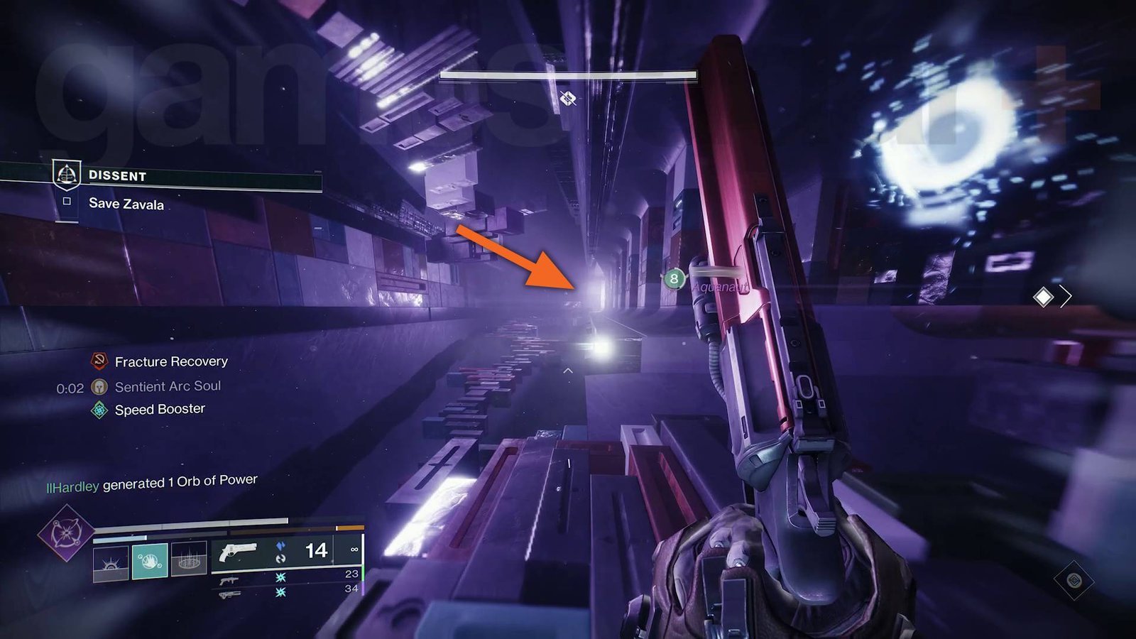 Destiny 2 Prismatic Fragments Facet of Devotion escape path in Dissent mission