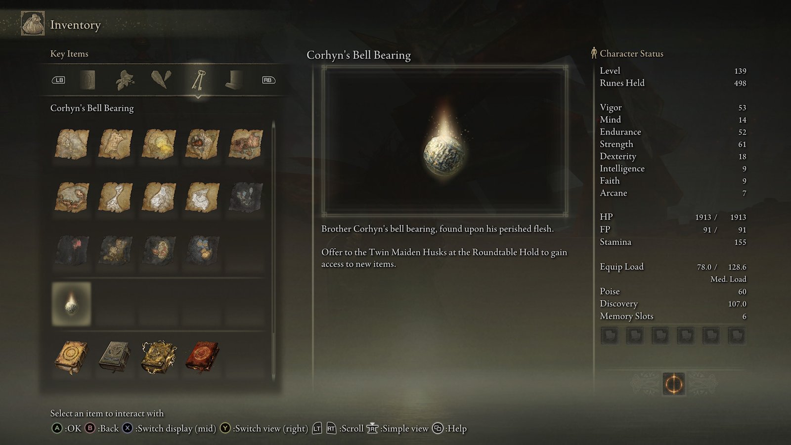 elden ring corhyn npc bell bearing item