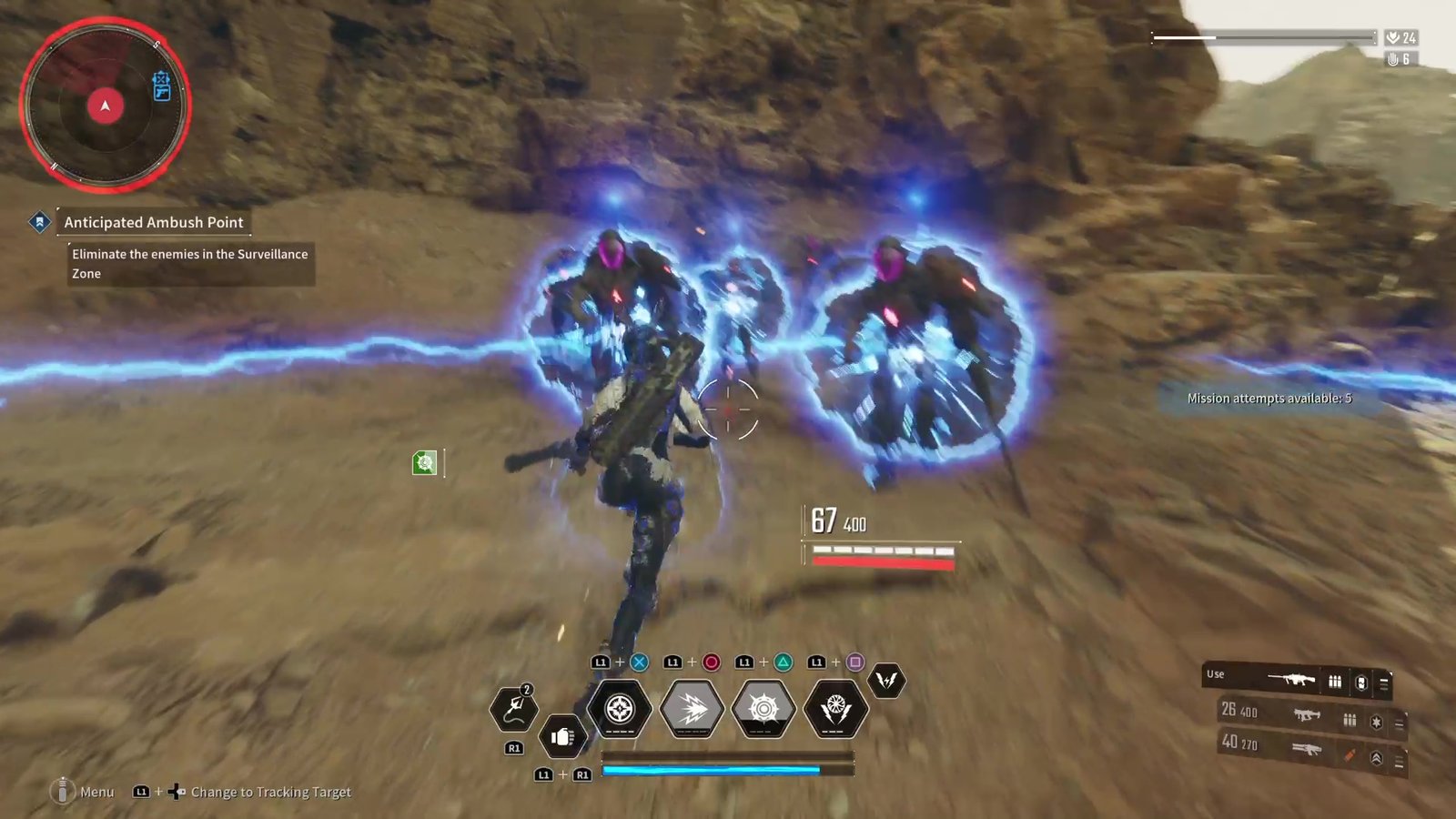 A player farms Kuiper Shards through an Ambush mission in The First Descendant