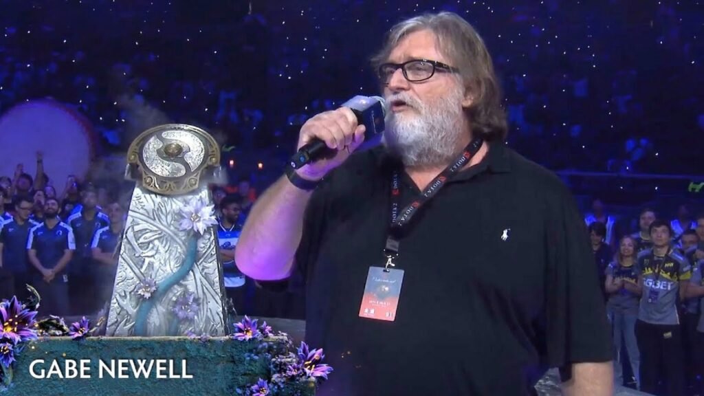 President at Valve corporation Gabe Newell at The International 2019 (TI9)