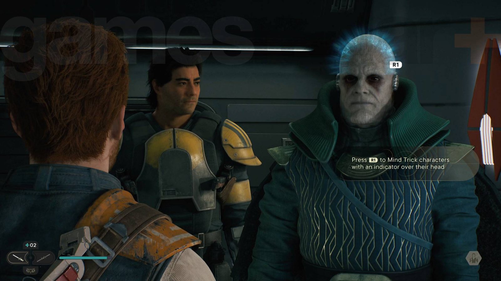 Выбор трюка разума в Star Wars Jedi: Survivor