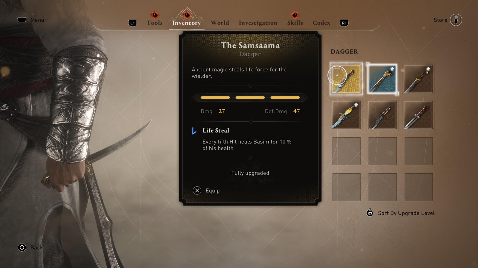 Secret legendary dagger in Assassin's Creed Mirage