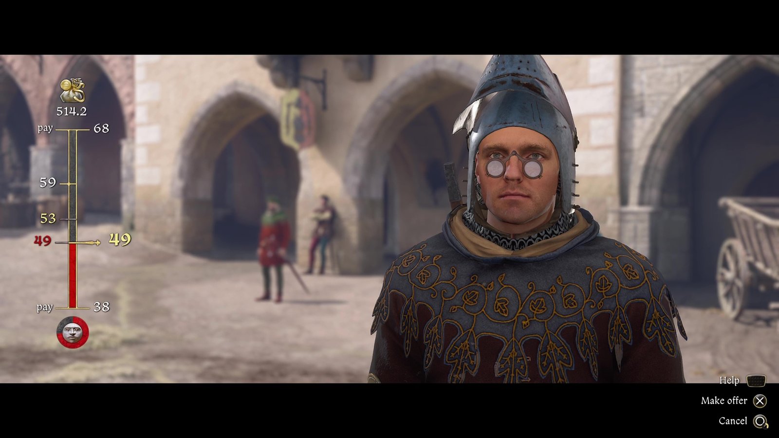 Процесс торговли с торговцем в Kingdom Come Deliverance 2